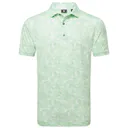 FootJoy Pop Camo Lisle men's polo, pistachio