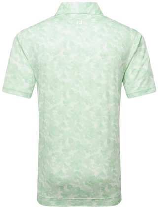 FootJoy Pop Camo Lisle men's polo, pistachio
