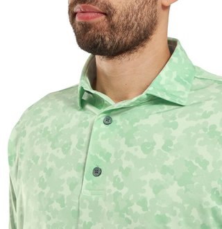 FootJoy Pop Camo Lisle men's polo, pistachio