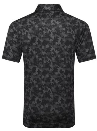FootJoy Pop Camo Lisle men's polo, black