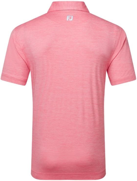 FootJoy Heather Lisle with Trim men's polo, pink lemonade heather
