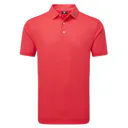 FootJoy Stretch Pique Solid men's polo, hibiscus