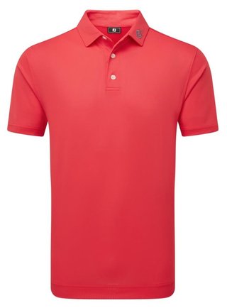 FootJoy Stretch Pique Solid men's polo, hibiscus