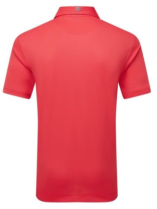 FootJoy Stretch Pique Solid men's polo, hibiscus