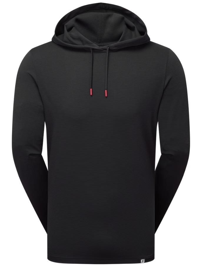 FootJoy Ottoman Jacquard men's hoodie, black