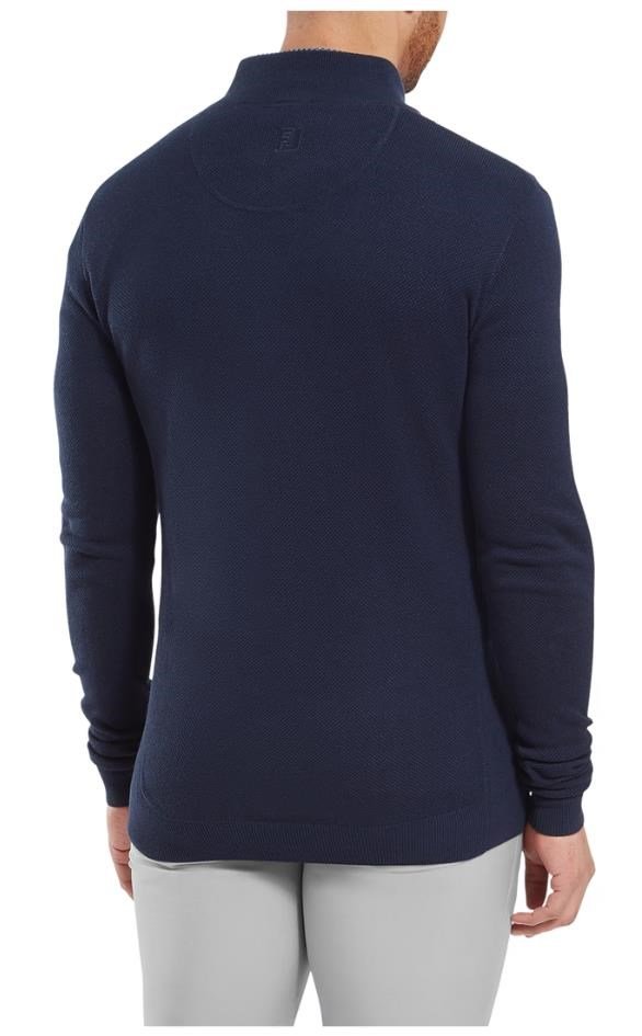 FootJoy Drirelease Button Placket men's sweater, dark denim