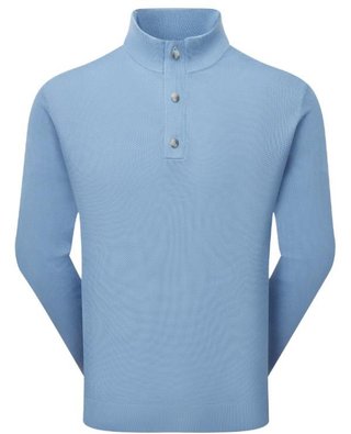 FootJoy Drirelease Button Placket men's sweater, blue jay