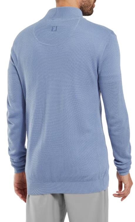 FootJoy Drirelease Button Placket men's sweater, blue jay