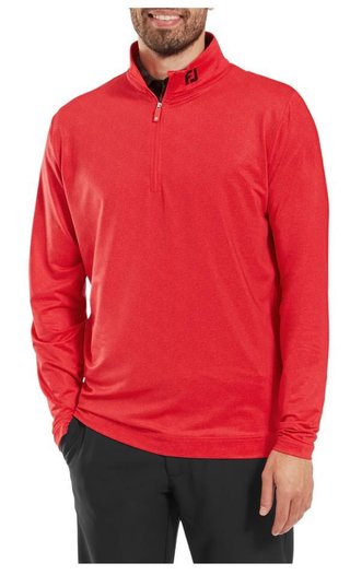 FootJoy Speckle Print Chill-Out men's sweatshirt, hibiscus