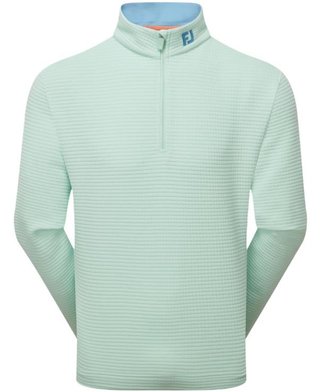 FootJoy Quilt Texture Chill-Out men's sweatshirt, pistachio