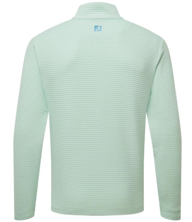 FootJoy Quilt Texture Chill-Out men's sweatshirt, pistachio