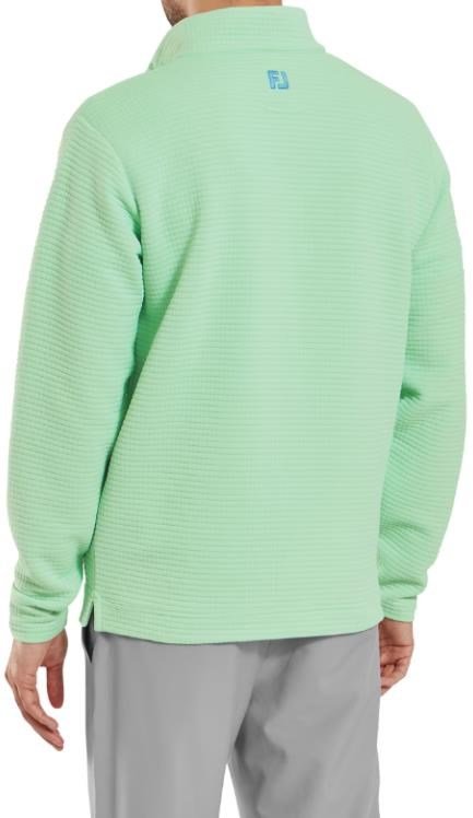FootJoy Quilt Texture Chill-Out men's sweatshirt, pistachio