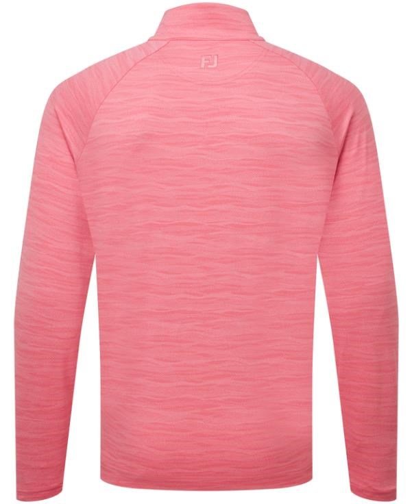 FootJoy Wave Jacquard Chill-Out men's sweatshirt, pink lemonade