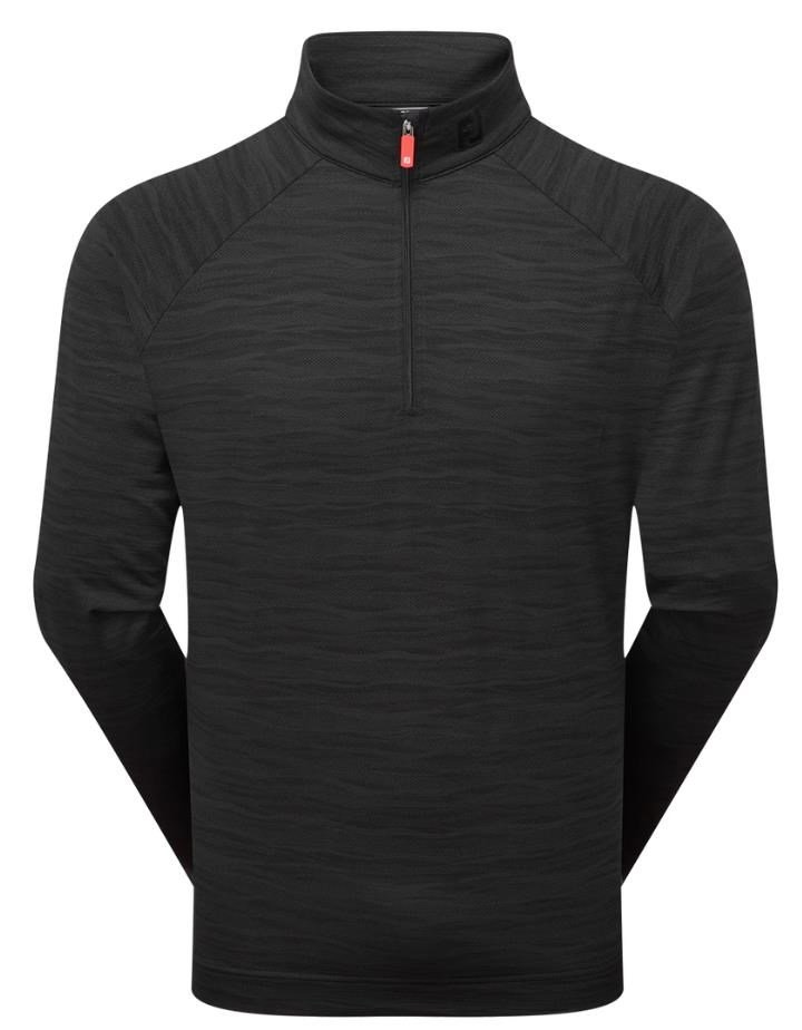 FootJoy Wave Jacquard Chill-Out men's sweatshirt, black