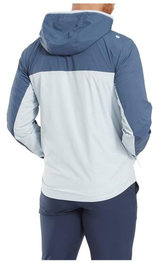 FootJoy TempoSeries Hoodie men's jacket, dark denim/skyway