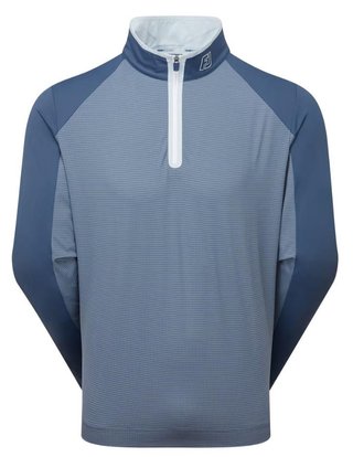 FootJoy TempoSeries Mixed Texture Chill-Out men's sweatshirt, dark denim