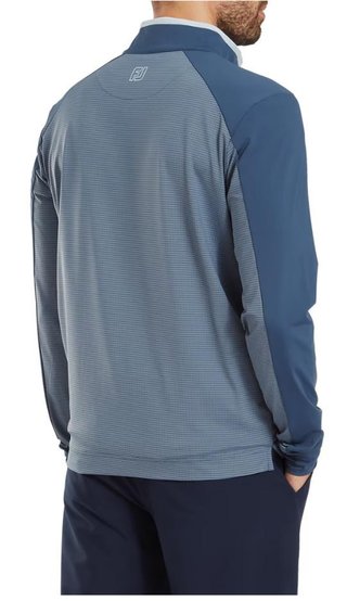 FootJoy TempoSeries Mixed Texture Chill-Out men's sweatshirt, dark denim