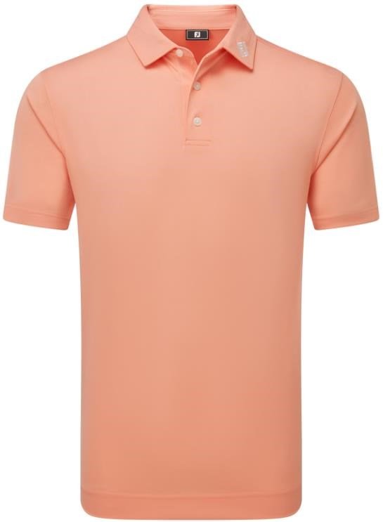 FootJoy Stretch Pique Solid men's polo, papaya