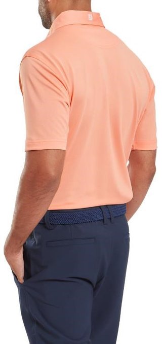 FootJoy Stretch Pique Solid men's polo, papaya