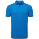 FootJoy Painted Floral Lisle men's polo, cobalt