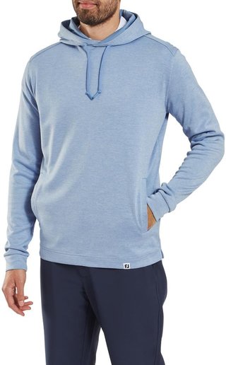 FootJoy Lightweight Hoodie men's sweatshirt, heather blue jay