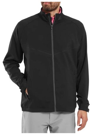 FootJoy Full-Zip Zephyr Windshirt men's jacket, black
