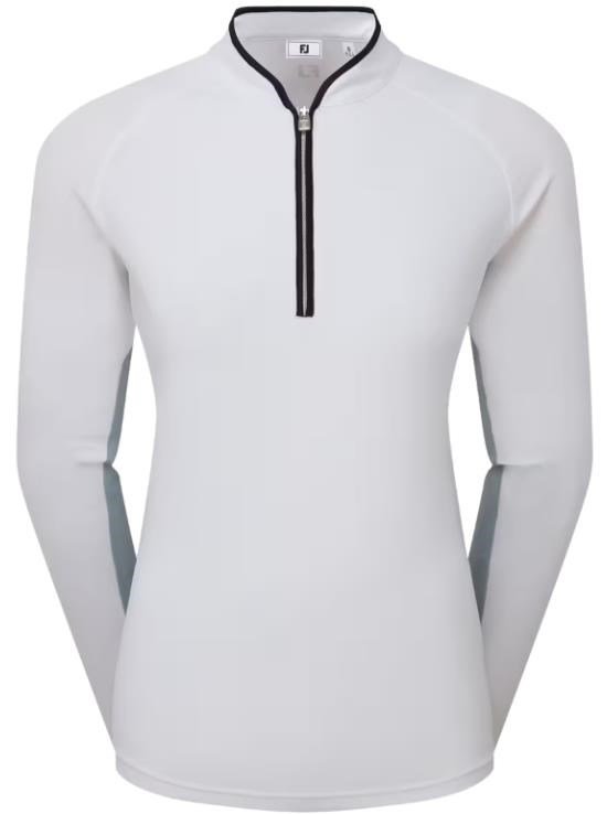 FootJoy 1/4-Zip LS Sun Protection women's shirt, white