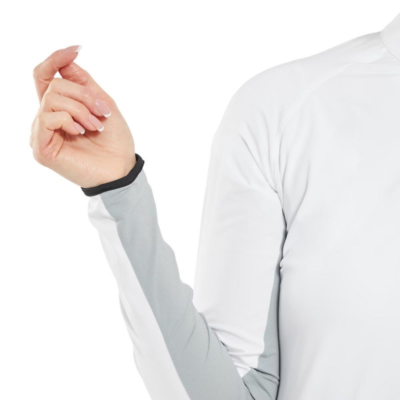 FootJoy 1/4-Zip LS Sun Protection women's shirt, white