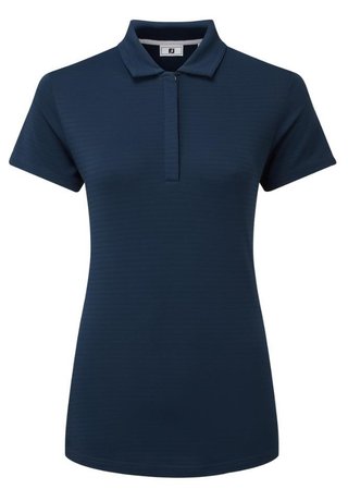 FootJoy Jacquard SS women's polo, navy