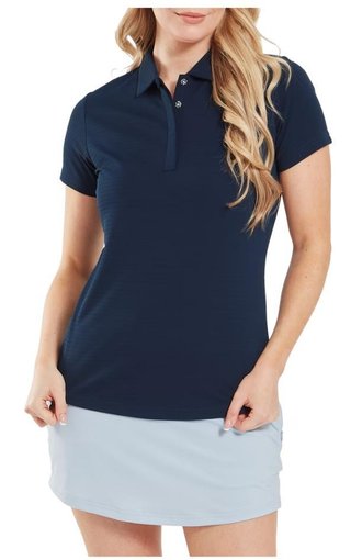 FootJoy Jacquard SS women's polo, navy