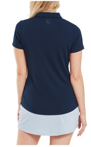 FootJoy Jacquard SS women's polo, navy