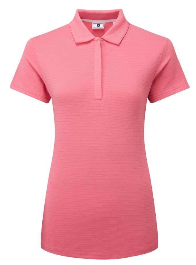 FootJoy Jacquard SS women's polo, pink lemonade