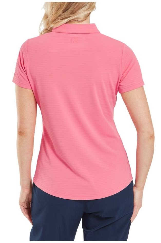 FootJoy Jacquard SS women's polo, pink lemonade