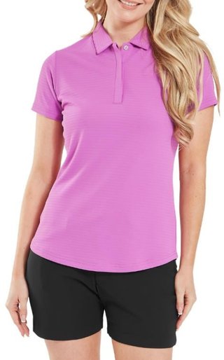 FootJoy Jacquard SS women's polo, berry
