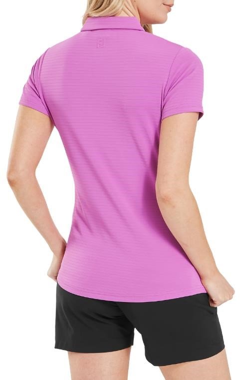 FootJoy Jacquard SS women's polo, berry