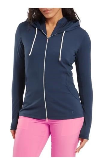 FootJoy Full-Zip Double Knit ladies hoodie, navy