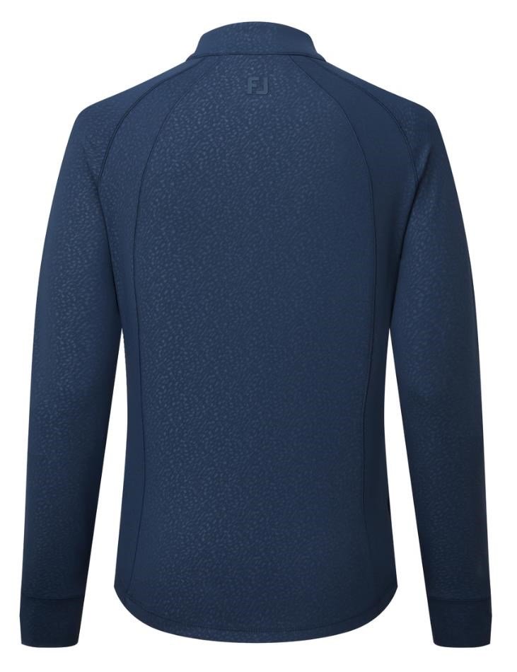 FootJoy Embossed Full-Zip Midlayer women's sweatshirt, navy
