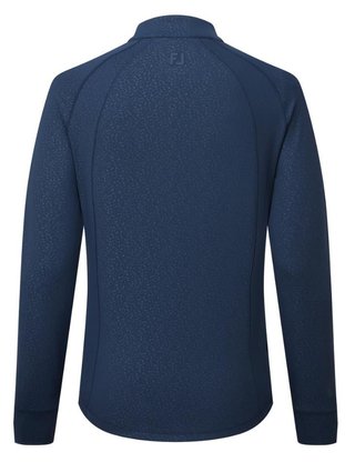 FootJoy Embossed Full-Zip Midlayer women's sweatshirt, navy