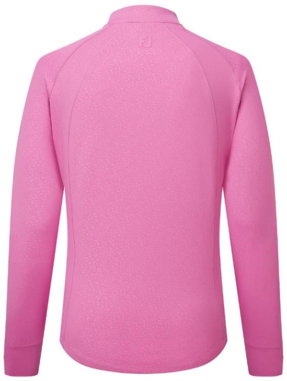 FootJoy Embossed Full-Zip Midlayer women's sweatshirt, berry
