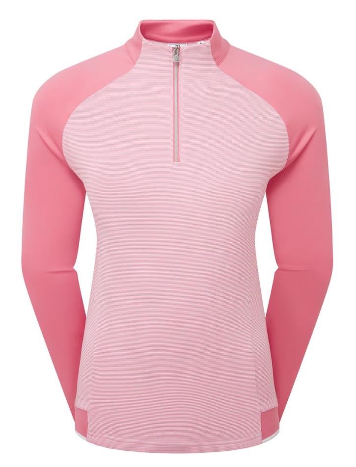 FootJoy 1/4-Zip Midlayer women's sweatshirt, pink lemonade