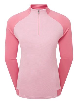 FootJoy 1/4-Zip Midlayer women's sweatshirt, pink lemonade