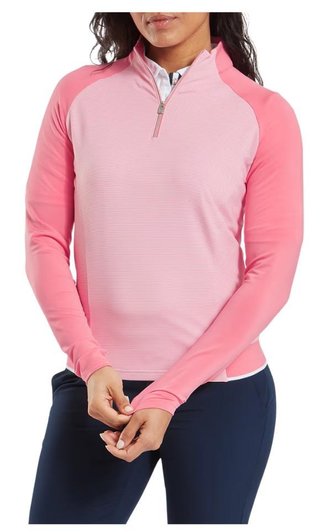 FootJoy 1/4-Zip Midlayer women's sweatshirt, pink lemonade