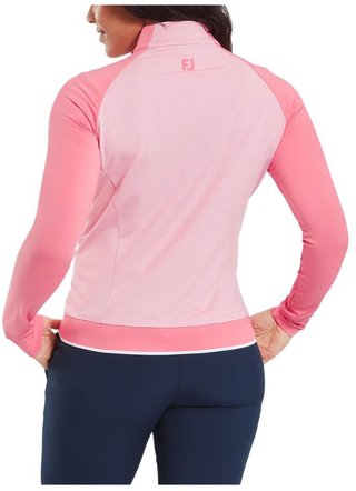 FootJoy 1/4-Zip Midlayer women's sweatshirt, pink lemonade