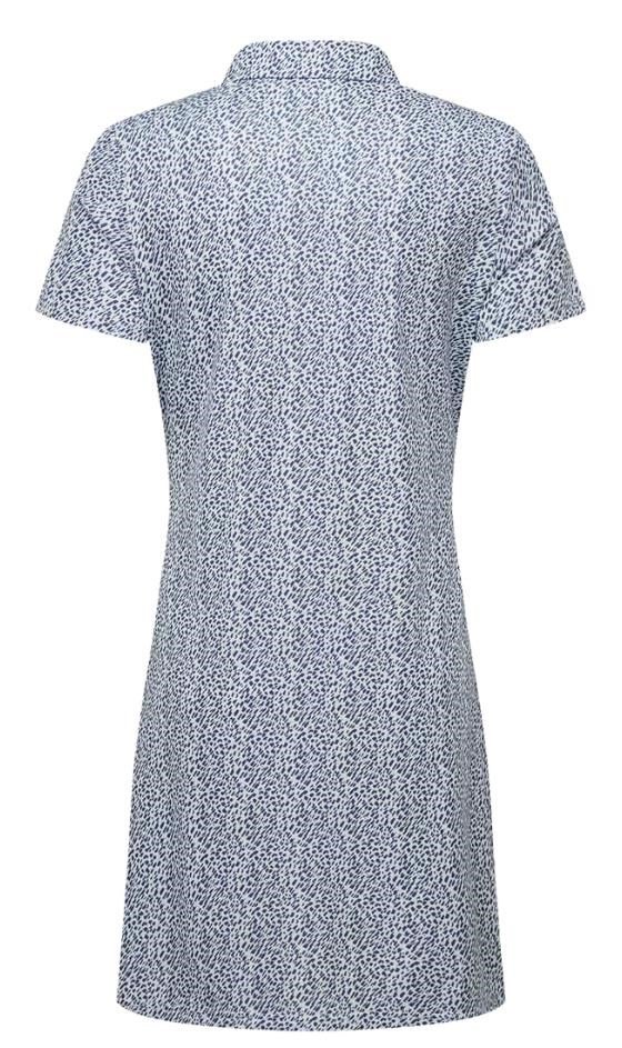 FootJoy Animal Print women's dress, white/skyway/navy