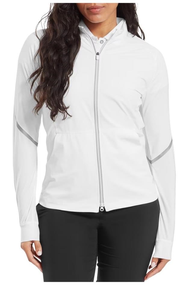 FootJoy TempoSeries Full-Zip ladies jacket, white/silver