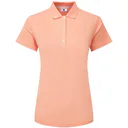 FootJoy Stretch Pique Solid women's polo, papaya