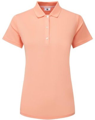 FootJoy Stretch Pique Solid women's polo, papaya