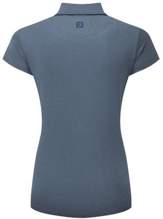 FootJoy Cap Sleeve Lisle women's polo, heather navy