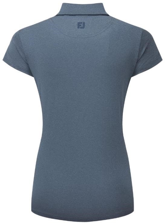 FootJoy Cap Sleeve Lisle women's polo, heather navy