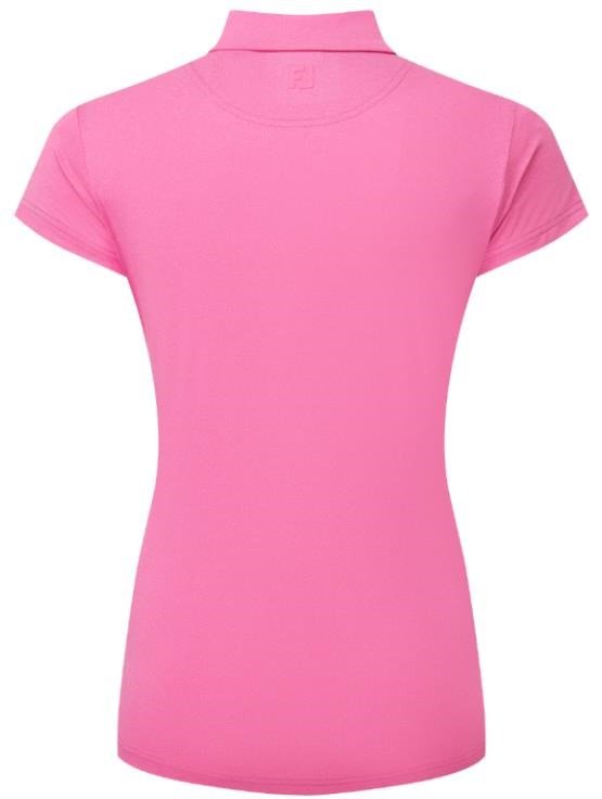FootJoy Cap Sleeve Lisle women's polo, heather hot pink